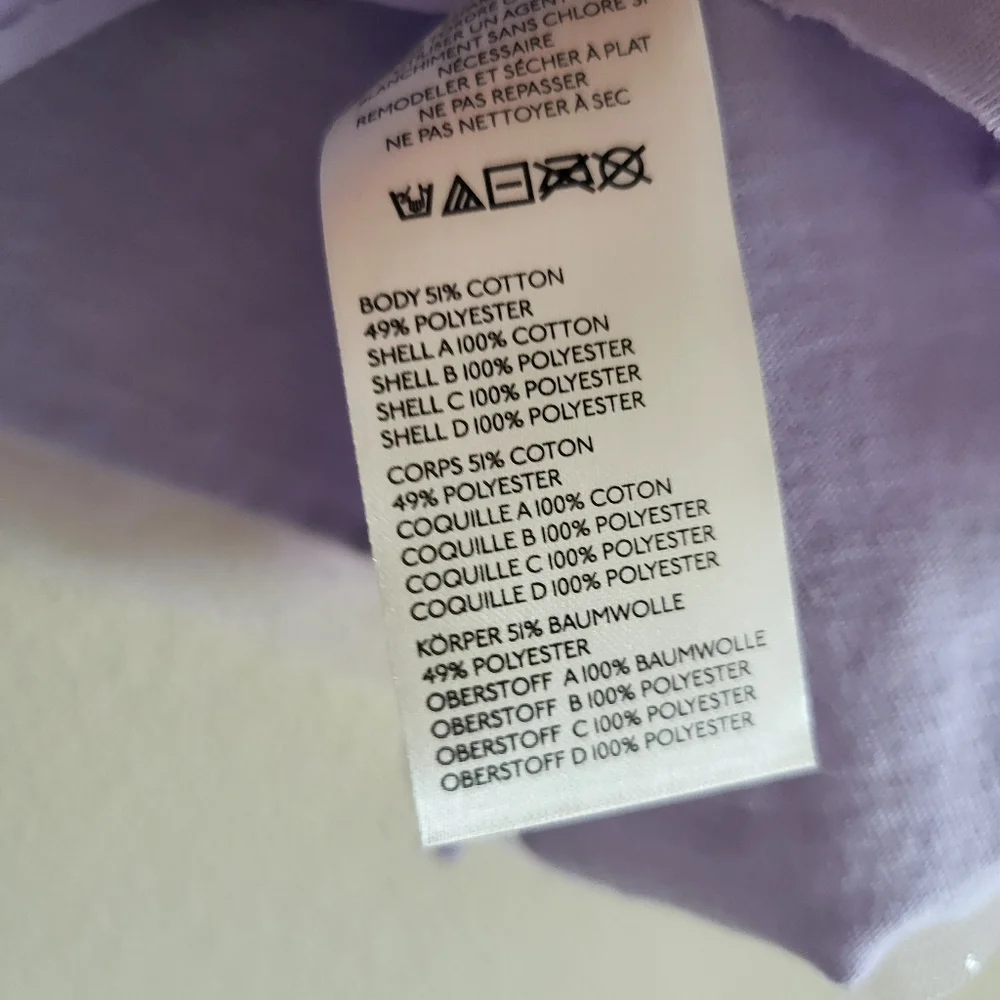 Maeve Anthropologie Purple Tulle Shimmer Puffed Sleeve Tee sz L - Picture 4 of 5